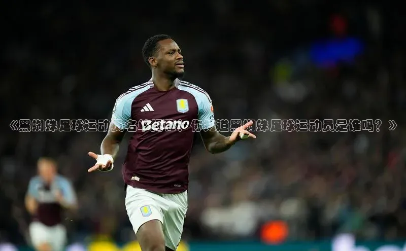 爱游戏平台手机网页版遥望科技《黑蜘蛛足球运动员名单揭秘！你知道黑蜘蛛足球运动员是谁吗？》